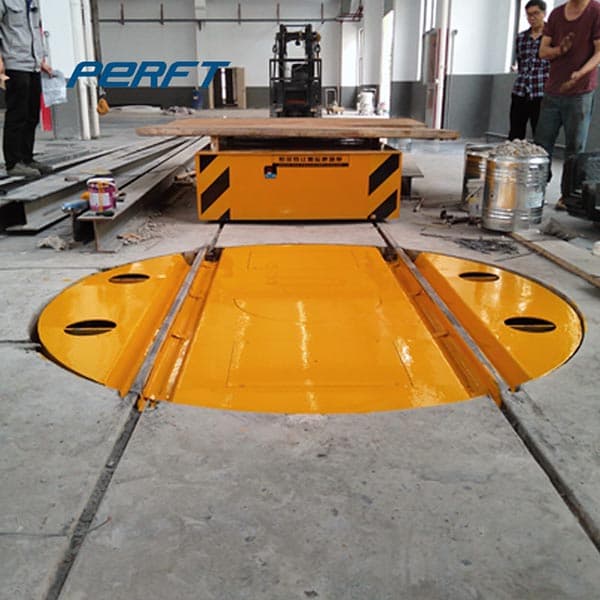 heavy duty transfer cart with integrated screw jack lift table 30t